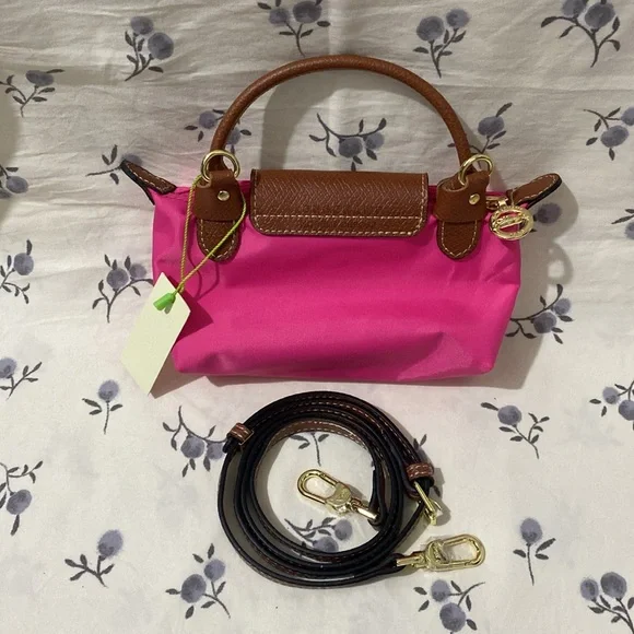 Le Pliage Original Mini Crossbody Bag Barbie Pink Shoulder Bags